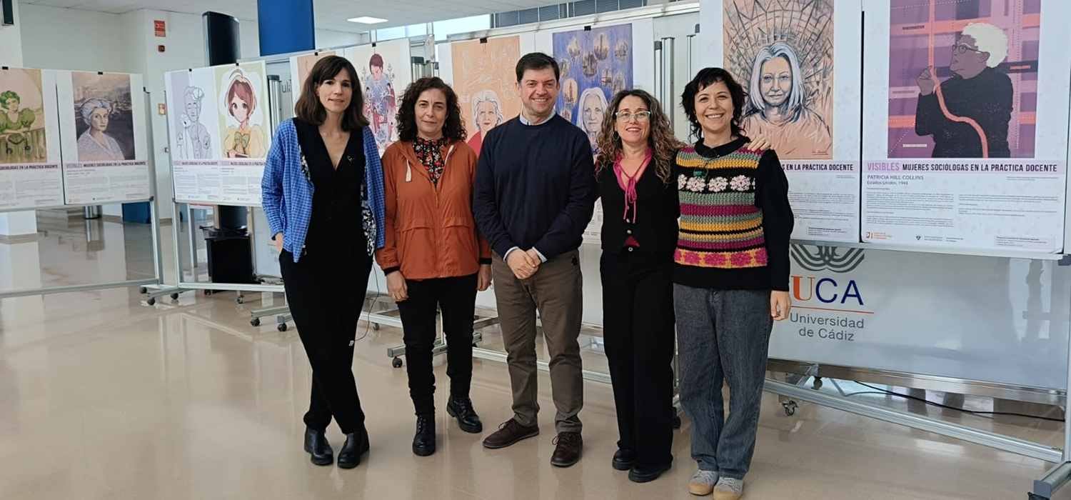 La exposición ‘Visibles: Aportaciones de las Mujeres a la Sociología desde la práctica docente’, ...